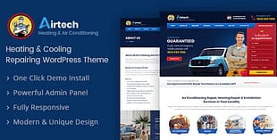 Airtech - Plumber WordPress theme
