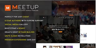 MeetUp Conference Event Joomla