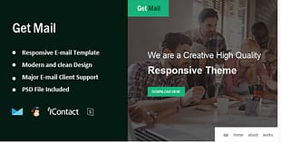 Get Mail - Responsive E-mail Template + Online Access