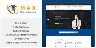 Max Hosting - Responsive HTML Template