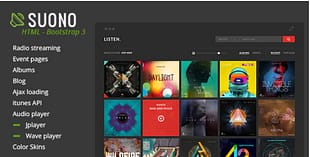 Suono - Music, Radio and Events HTML Template