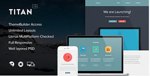Titan - Responsive Email + Themebuilder Access
