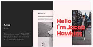 Ukko - Personal Portfolio HTML Template