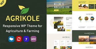 Agrikole | WordPress Theme  Agriculture