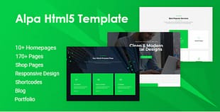 Alpa - Responsive Multipurpose HTML