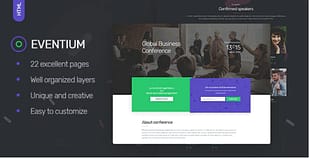 Eventium - Responsive Events HTML