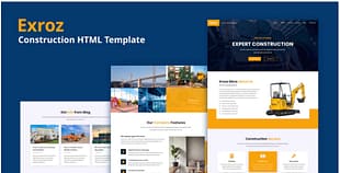 Exroz - Construction HTML Template
