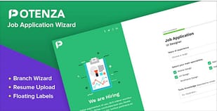 Potenza - Job Application Form