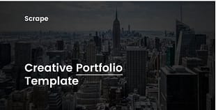 Scrape - Creative Portfolio Template