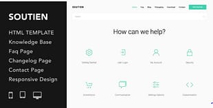 Soutien - Customer Support Helpdesk HTML Template