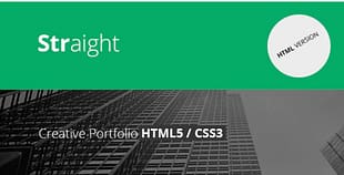 Straight - Creative Flat HTML