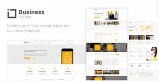 Yellow Business - Construction Template