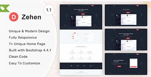 Zehen - Landing Page Template