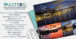 Astero - WordPress Weather Plugin