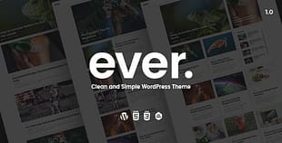 Ever Clean and Simple WordPress Theme