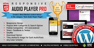 Responsive HTML5 Audio Player
