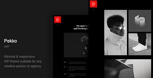 Pekko - Minimal Dark WordPress