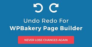 Undo Redo for WPBakery