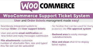 WooCommerce Support Ticket System