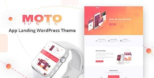 Moto WordPress Landing Page