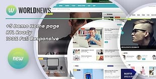 WorldNews Magazine RTL Responsive
