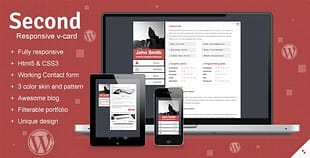 Second Responsive Wordpress V-card