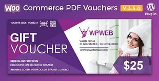 WooCommerce PDF Vouchers - WordPress