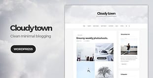 Cloudy Town Clean Minimal Blog WordPress Theme