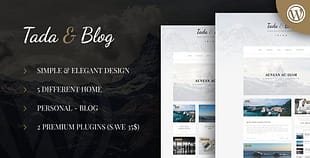 Tada Blog Personal Blog WordPress