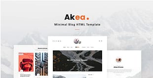 Akea - Minimal Blog HTML Template