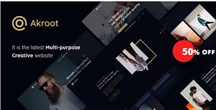 Akroot - It is the Multi-purpose Creative HTML5 Template