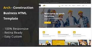 Arch- Construction, Building And Business HTML Template