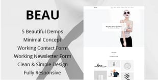 Beau - Minimal Portfolio / Agency HTML Theme