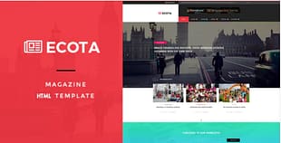Ecota - Responsive Magazine & News HTML Template