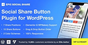 Epic Social Share Button for WordPress