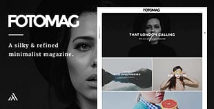 Fotomag - Minimal Blog, Magazine, Personal Blog