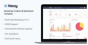 Hexzy Admin Dashboard Template