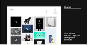 KROME - Pure & Minimal Creative Portfolio / Agency / Photography Template