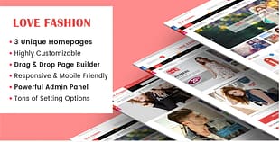 LoveFashion - Responsive Multipurpose Sections Drag & Drop Builder Shopify Theme