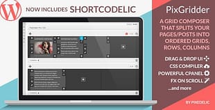 PixGridder Pro Page Grid Composer for Wordpress
