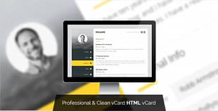 Premium Layers: HTML vCard & Resume Template