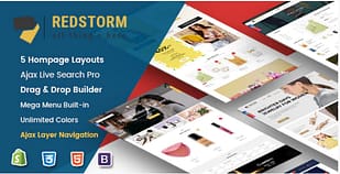 RedStorm - Creative Drag & Drop Sectioned Responsive Shopify Theme