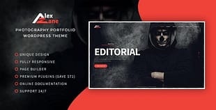Alex Zane Photo Portfolio WordPress