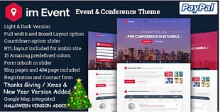 imEvent - Conference Landing Page