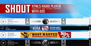 SHOUT HTML5 Radio Player With