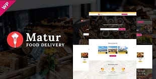 Matur Food Delivery Ordering WordPress