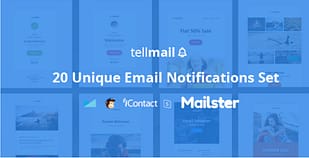Tellmail - 20 Unique Responsive Email Set + Online Access