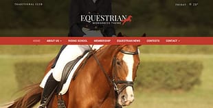 Equestrian Horses and Stables WordPress