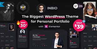 InBio - Personal Portfolio / Resume Theme