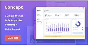 Concept - Responsive Admin Dashboard